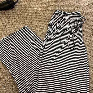 Tiktok Stripe PJ pants (2) black and red